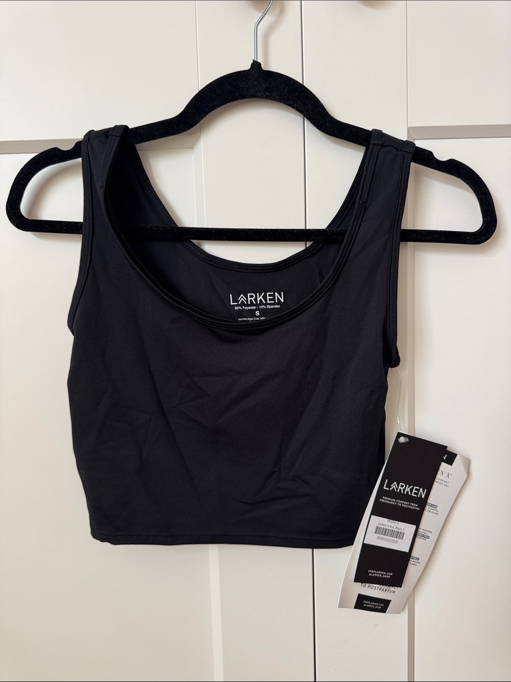 Larken Black Nursing Tank Bra